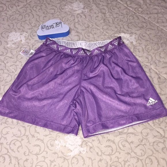 Reversible purple/silver Adidas Shorts - Picture 5 of 8